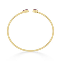 pink tourmaline cut bracelet