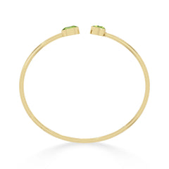 peridot cut bracelet