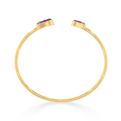amethyst twister bracelet