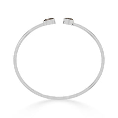 smoky quartz cut bracelet