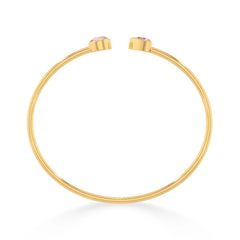 morganite cut bracelet