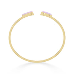 pink moonstone cab bracelet