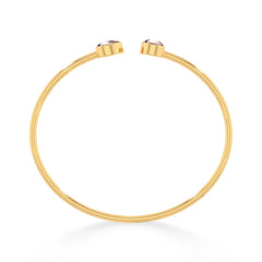 rose quartz cut bracelet