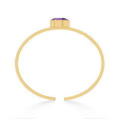 amethyst cut bracelet