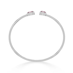 pink tourmaline cut bracelet