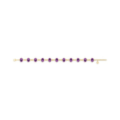 amethyst chain bracelet