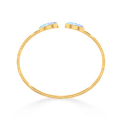 purple moonstone cab bracelet