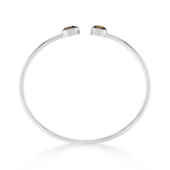 smoky quartz cut bracelet