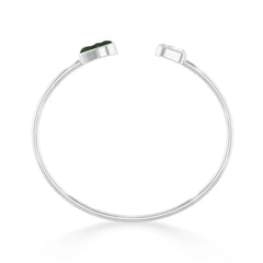 moldavite herkimer twister bracelet