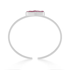 ruby rough bracelet