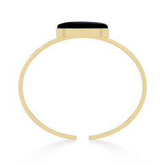 black onyx rough bracelet