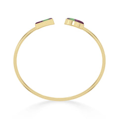 ruby zoisite cab bracelet