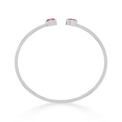 pink tourmaline cut bracelet