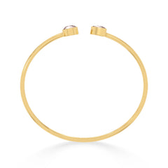 rose quartz cut bracelet