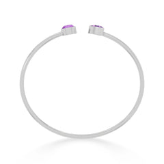 amethyst cut bracelet