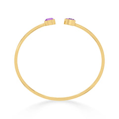 amethyst cut bracelet