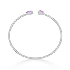 amethyst cut bracelet