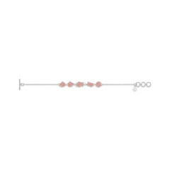 rose quartz rough bracelet