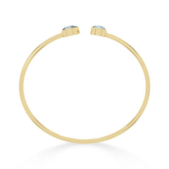 aquamarine cut bracelet