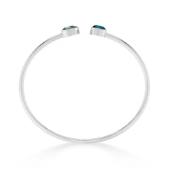 london blue topaz cut bracelet