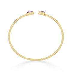 amethyst cut bracelet