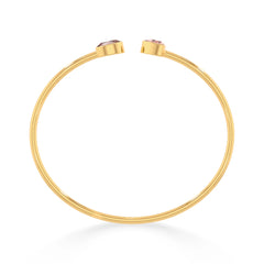 morganite cut bracelet