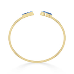 blue opal cab bracelet