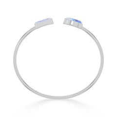 rainbow moonstone cab bracelet