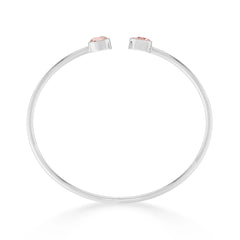 morganite cut bracelet
