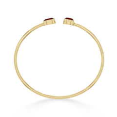 garnet cut bracelet