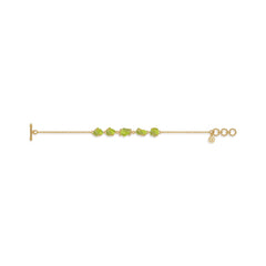 peridot rough bracelet