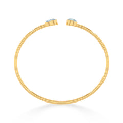 aquamarine cut bracelet
