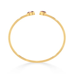 garnet cut bracelet