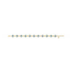 aquamarine chain bracelet