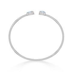 aquamarine cut bracelet