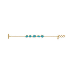 paraiba apatite rough bracelet