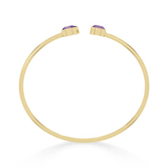 amethyst cut bracelet