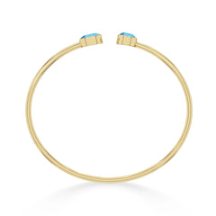 swiss blue topaz cut bracelet