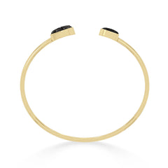 black tourmaline twister bracelet