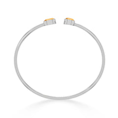 citrine cut bracelet