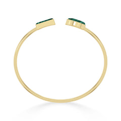 malachite cab bracelet