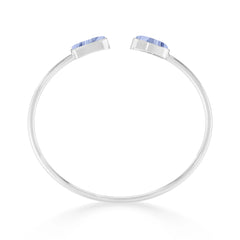 blue lace agate cab bracelet