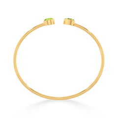 peridot cut bracelet