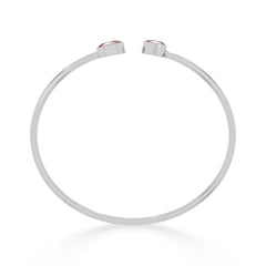 rose quartz cut bracelet