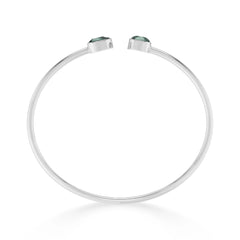 green tourmaline cut bracelet
