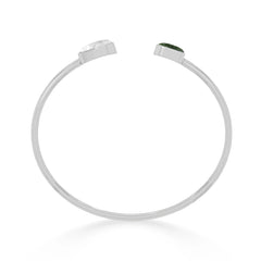 moldavite herkimer twister bracelet