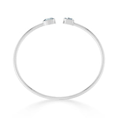 aquamarine cut bracelet