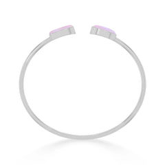 pink moonstone cab bracelet