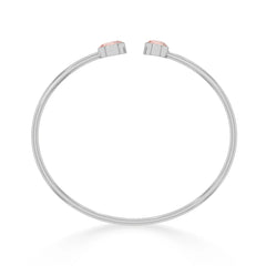 morganite cut bracelet