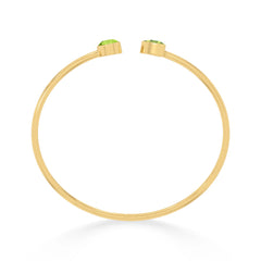 peridot cut bracelet